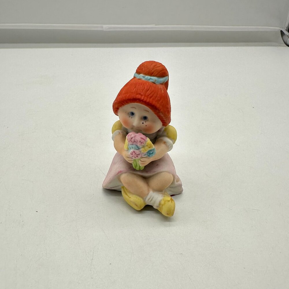 Vintage 1984 Red Head Cabbage Patch Kids Porcelain Girl Figurin OAA Inc TA